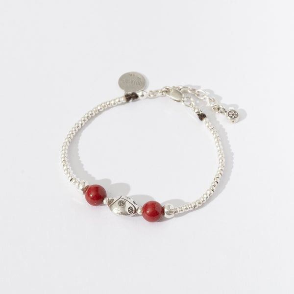 MJ-RED BAMBOO (COFRAL)-BRACELET-0001K