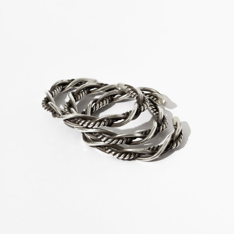 TRIBAL SILVER-BANGLE-0003