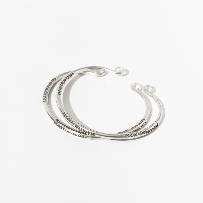 TRIBAL SILVER-BANGLE-0005