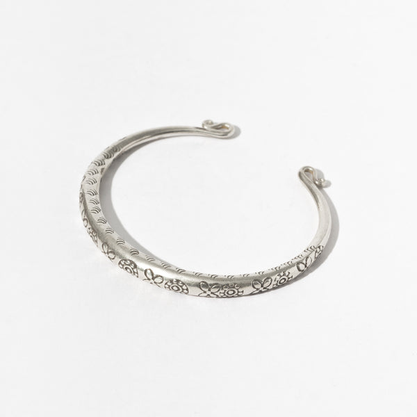 TRIBAL SILVER-BANGLE-0006