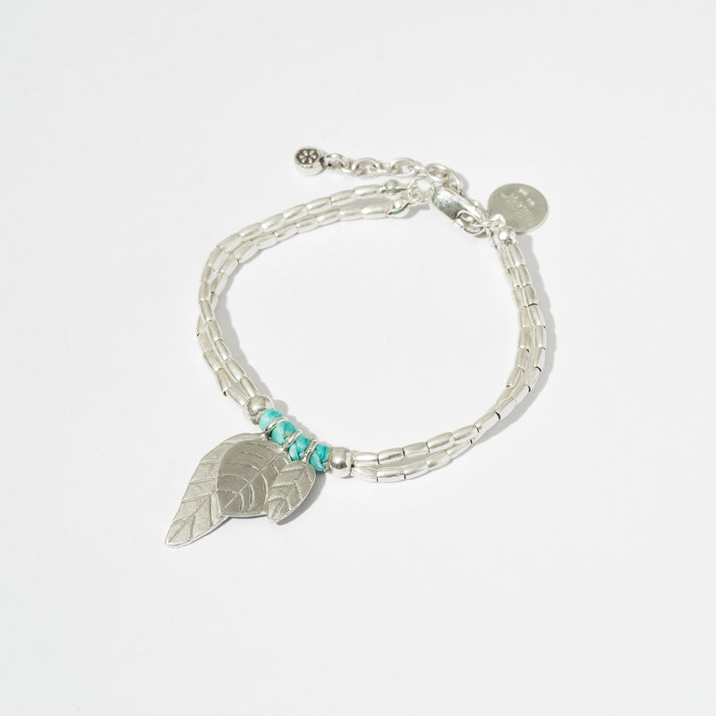 TRIBAL SILVER-BRACELET-0002-TURQUOISE