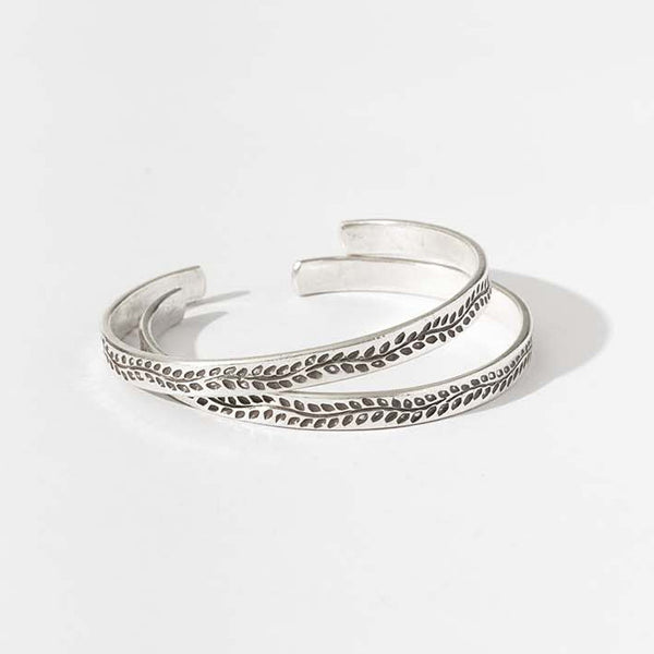 TRIBAL SILVER-BANGLE-0002